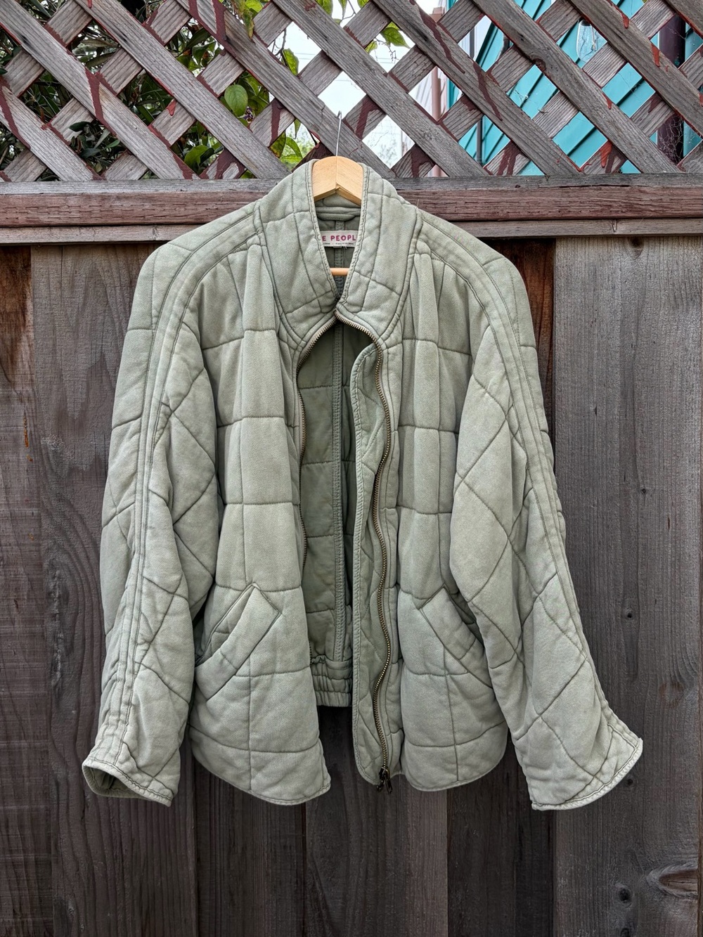 Free People Sage Green Dolman Jacket